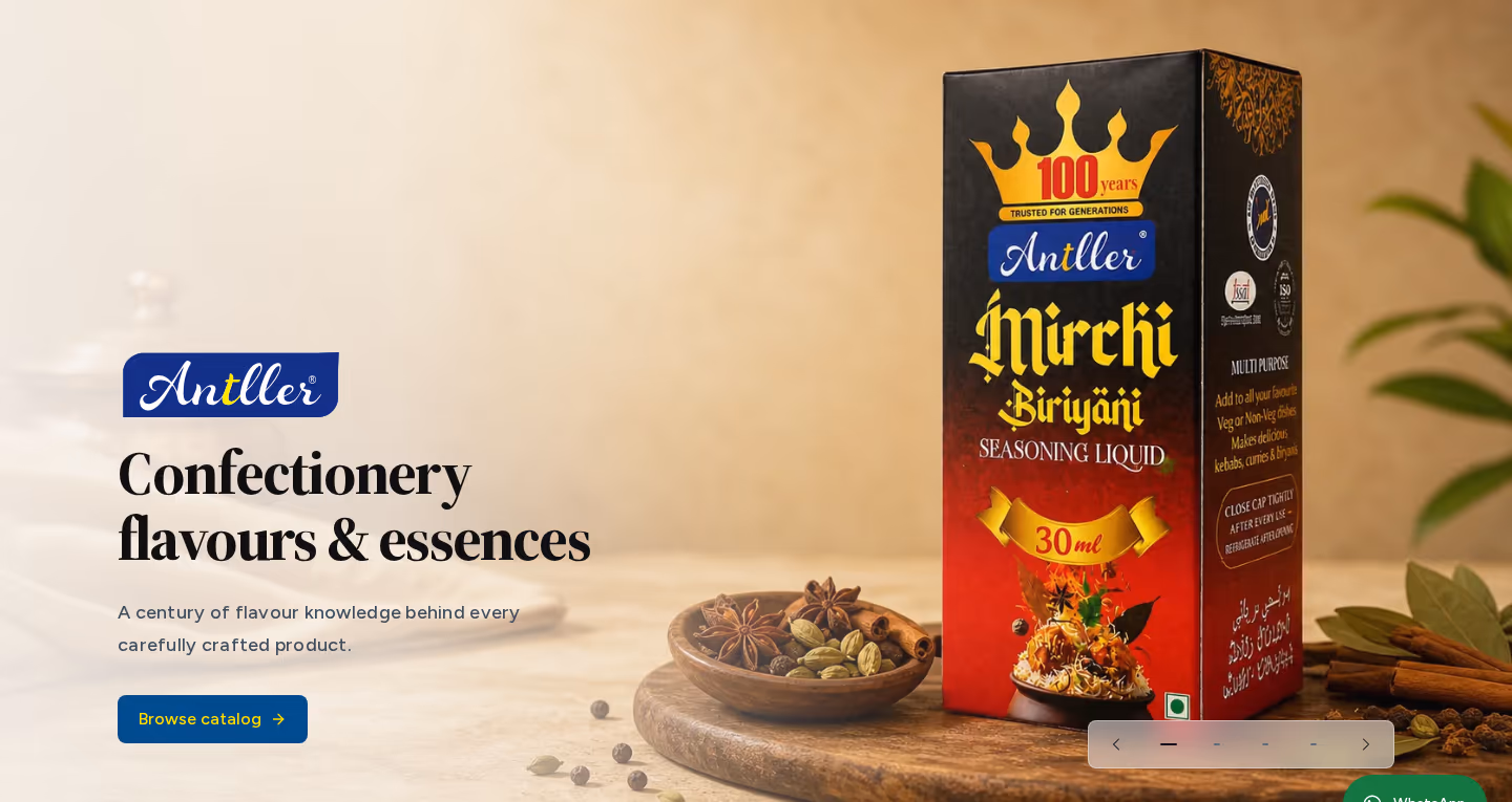 Sri Vaitheesh Food Ingredients - Antller digital product portfolio